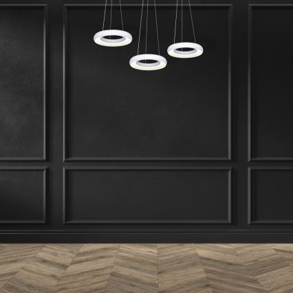 LED chandelier on a string RONDO 3xLED/12W/230V