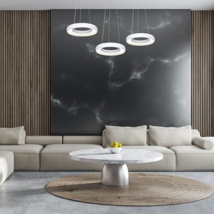 LED chandelier on a string RONDO 3xLED/12W/230V