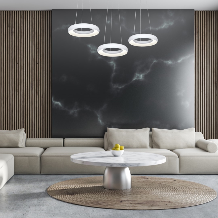 LED chandelier on a string RONDO 3xLED/12W/230V