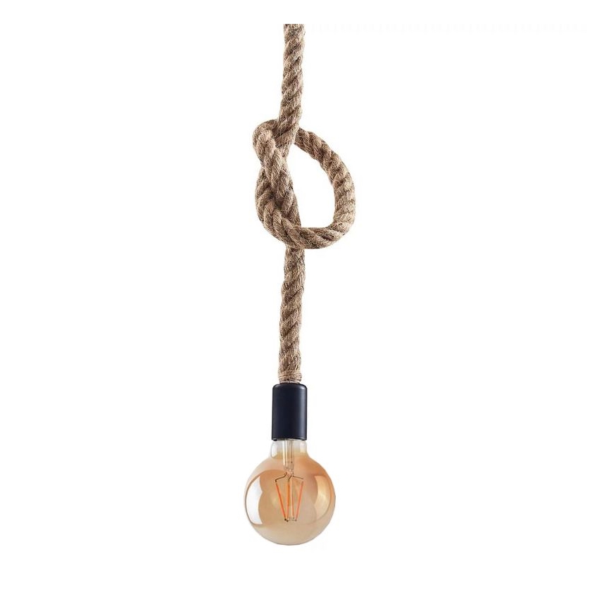 LED Chandelier on a string ROPE 1xE27/8W/230V