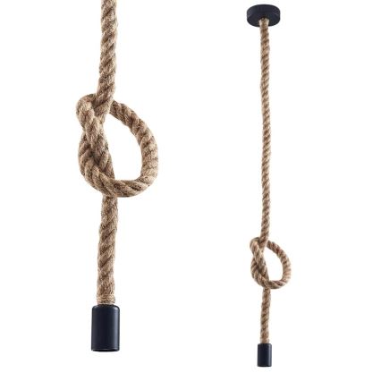 LED Chandelier on a string ROPE 1xE27/8W/230V
