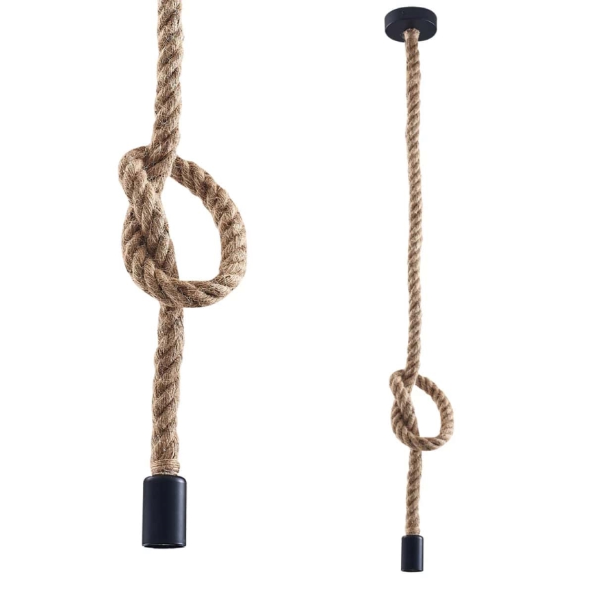 LED Chandelier on a string ROPE 1xE27/8W/230V