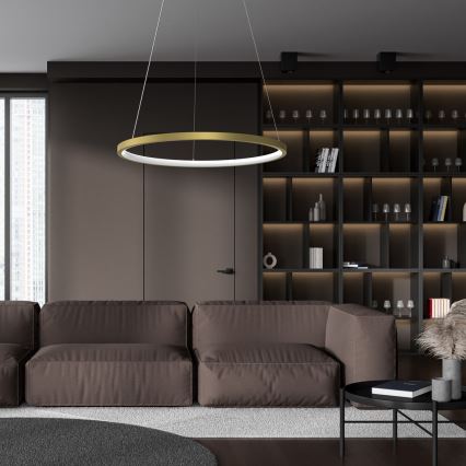 LED Chandelier on a string ROTONDA LED/27W/230V gold