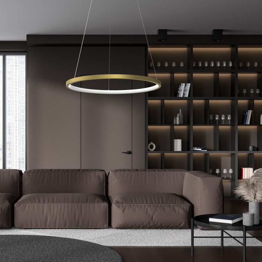LED Chandelier on a string ROTONDA LED/27W/230V gold