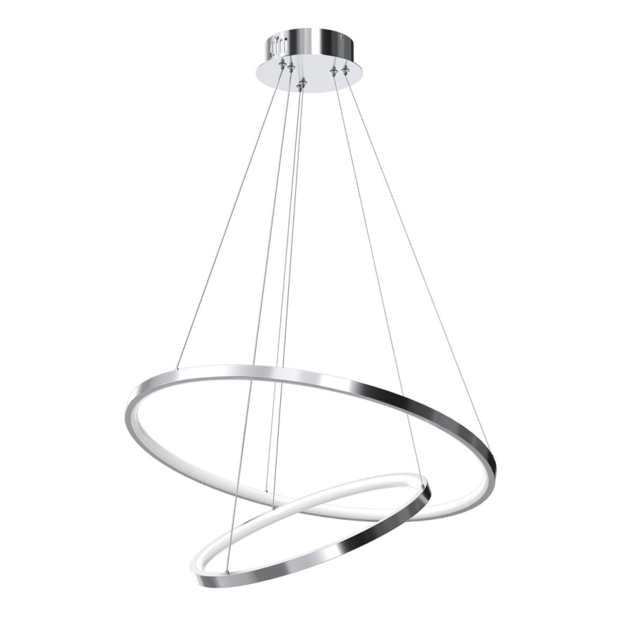 LED Chandelier on a string ROTONDA LED/51W/230V shiny chrome