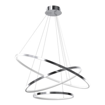 LED Chandelier on a string ROTONDA LED/93W/230V shiny chrome