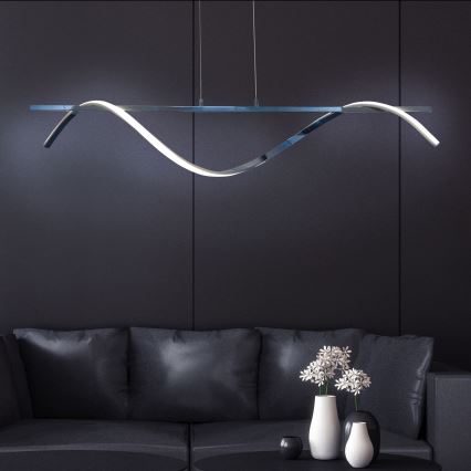 LED Chandelier on a string RUMBA LED/23W/230V 4000K shiny chrome