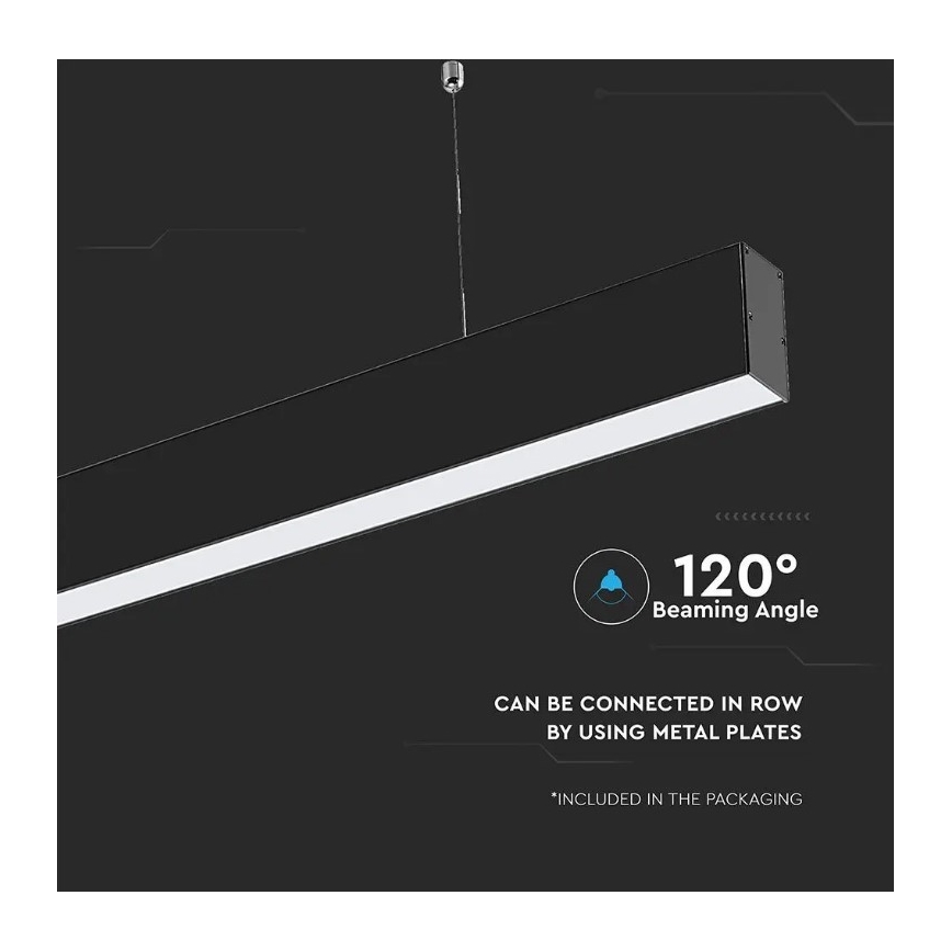 LED Chandelier on a string SAMSUNG CHIP LED/40W/230V 4000K black