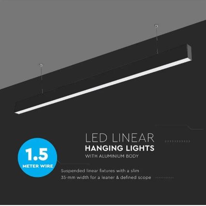 LED Chandelier on a string SAMSUNG CHIP LED/40W/230V 4000K black