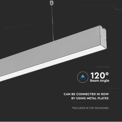 LED Chandelier on a string SAMSUNG CHIP LED/40W/230V 4000K silver