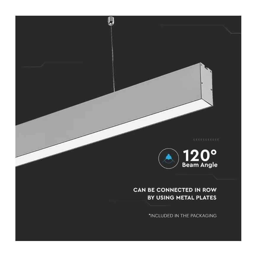 LED Chandelier on a string SAMSUNG CHIP LED/40W/230V 4000K silver