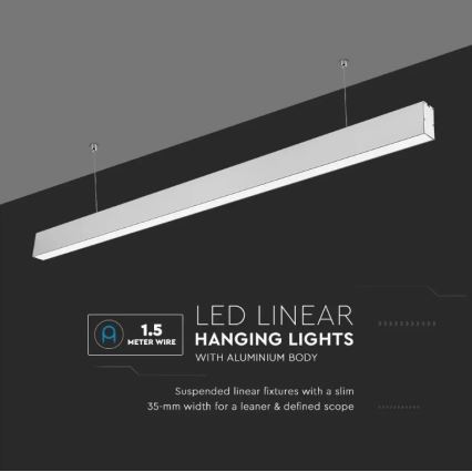 LED Chandelier on a string SAMSUNG CHIP LED/40W/230V 4000K silver