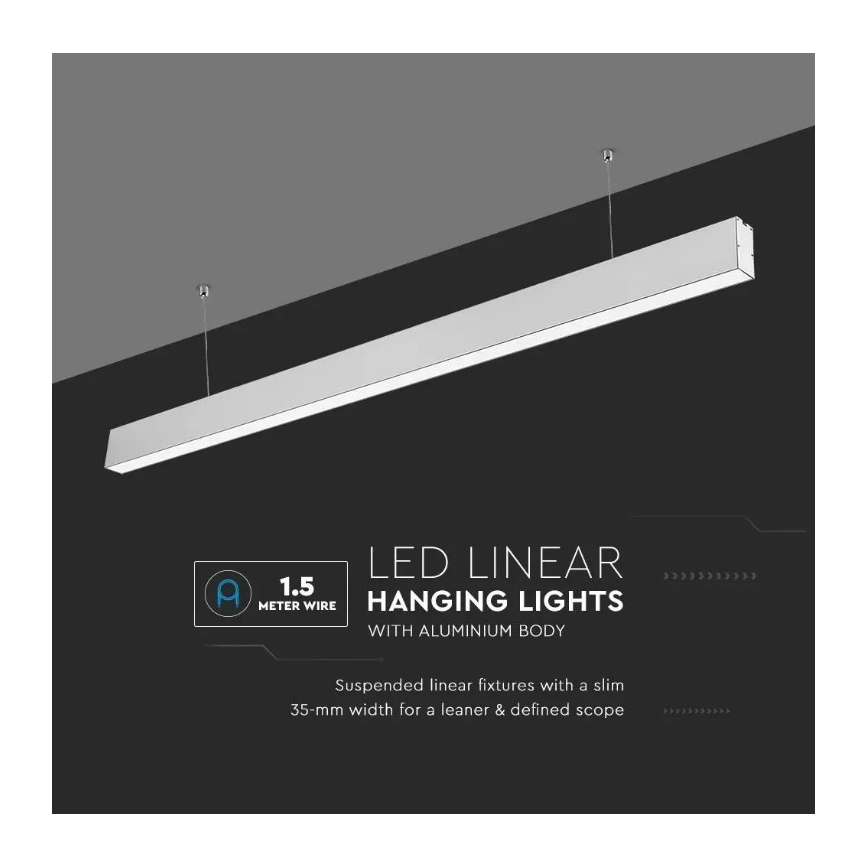 LED Chandelier on a string SAMSUNG CHIP LED/40W/230V 4000K silver