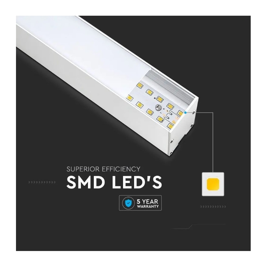 LED Chandelier on a string SAMSUNG CHIP LED/40W/230V 6400K white