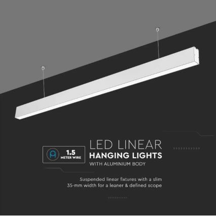 LED Chandelier on a string SAMSUNG CHIP LED/40W/230V 6400K white