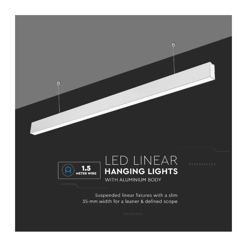 LED Chandelier on a string SAMSUNG CHIP LED/40W/230V 6400K white