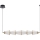 LED Chandelier on a string SANSA LED/11W/230V gold/clear