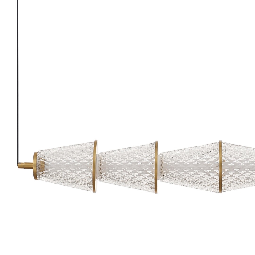 LED Chandelier on a string SANSA LED/11W/230V gold/clear