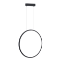LED Chandelier on a string SATURNO LED/28W/230V d. 50 cm IP44 anthracite