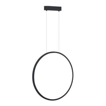 LED Chandelier on a string SATURNO LED/28W/230V d. 50 cm IP44 anthracite