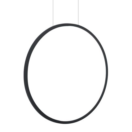 LED Chandelier on a string SATURNO LED/28W/230V d. 50 cm IP44 anthracite