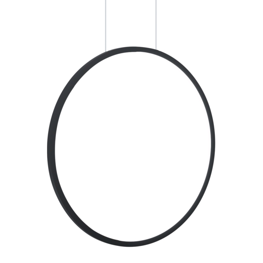 LED Chandelier on a string SATURNO LED/28W/230V d. 50 cm IP44 anthracite