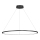 LED Chandelier on a string SATURNO LED/57W/230V d. 100 cm IP44 anthracite