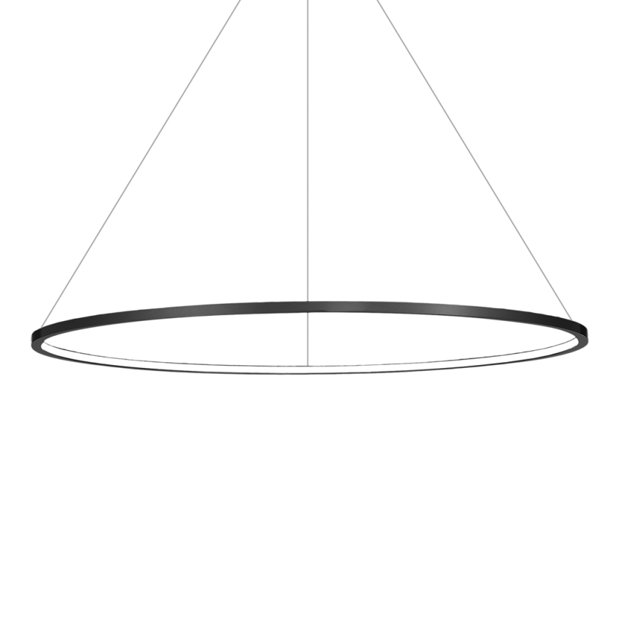 LED Chandelier on a string SATURNO LED/57W/230V d. 100 cm IP44 anthracite