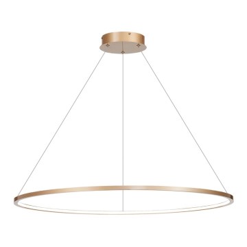 LED Chandelier on a string SATURNO LED/57W/230V d. 100 cm IP44 gold