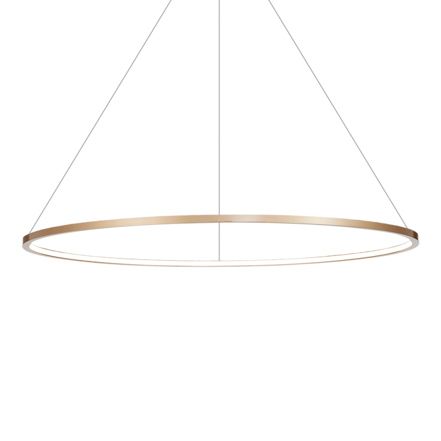 LED Chandelier on a string SATURNO LED/57W/230V d. 100 cm IP44 gold
