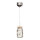 LED Chandelier on a string SHOCK LED/5W/230V shiny chrome/wood