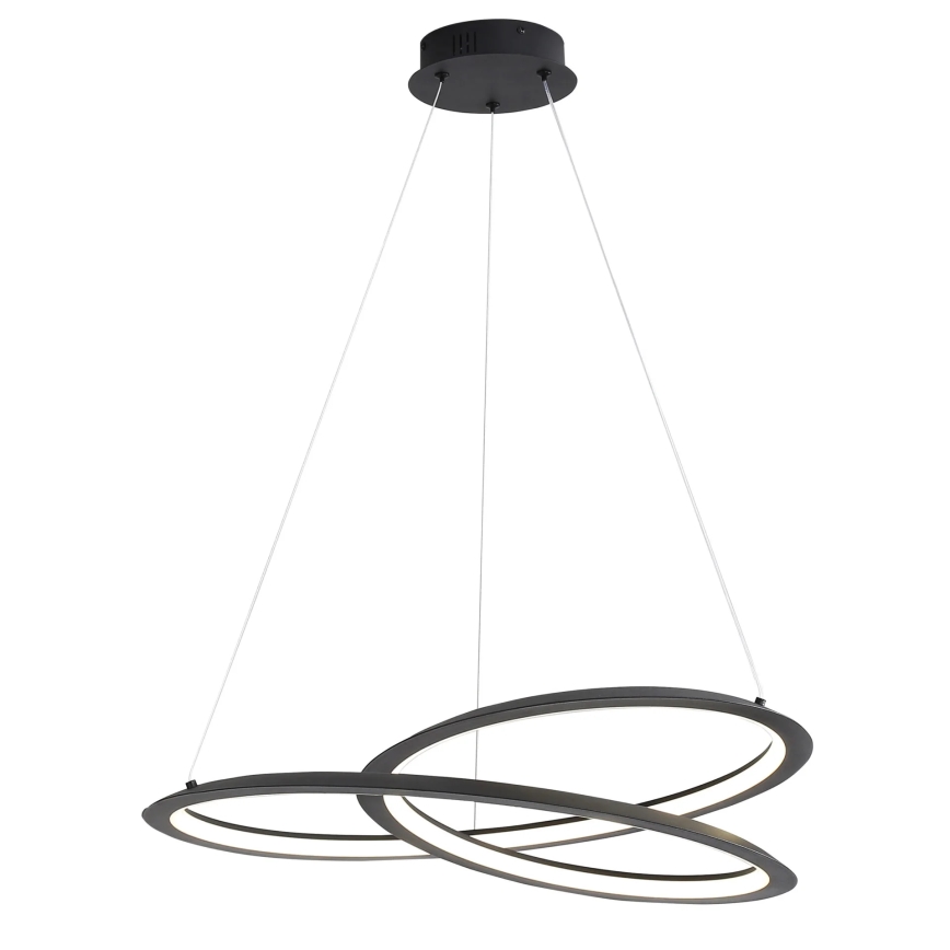 LED Chandelier on a string TANGO LED/44W/230V 4000K d. 60 cm black