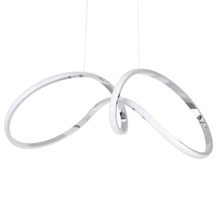 LED Chandelier on a string TESORO LED/48W/230V shiny chrome