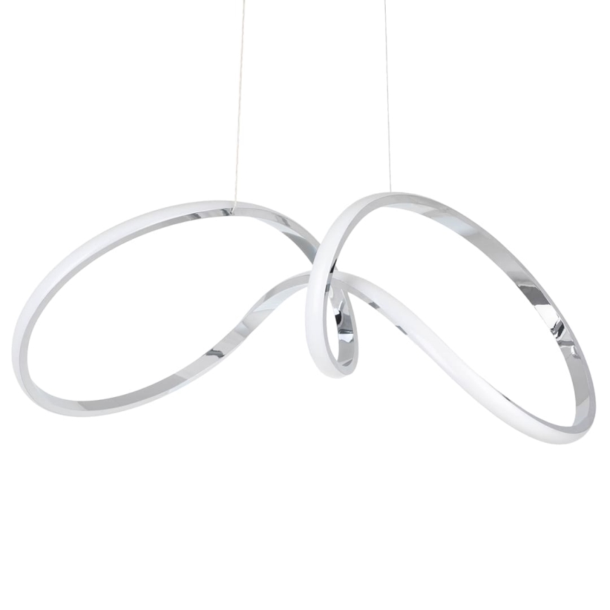 LED Chandelier on a string TESORO LED/48W/230V shiny chrome
