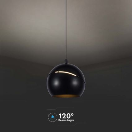 LED Chandelier on a string touch LED/8,5W/230V 3000K black