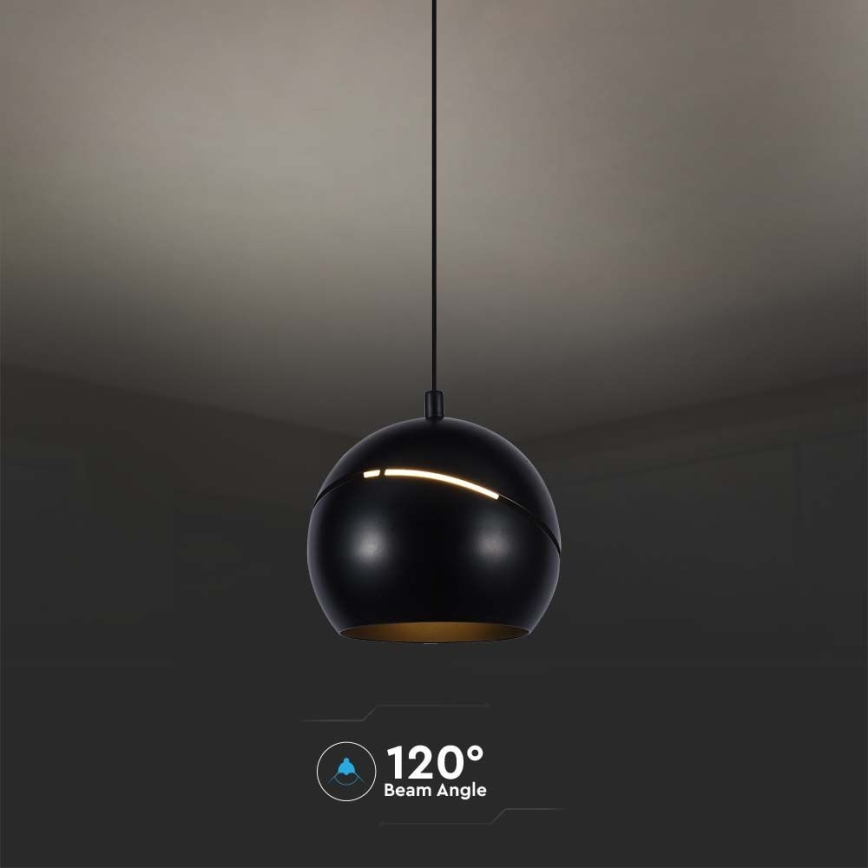 LED Chandelier on a string touch LED/8,5W/230V 3000K black