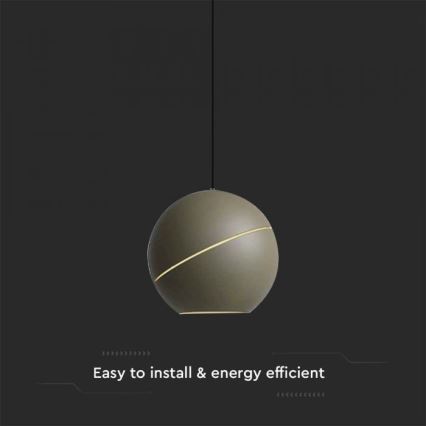 LED Chandelier on a string touch LED/8,5W/230V 3000K grey