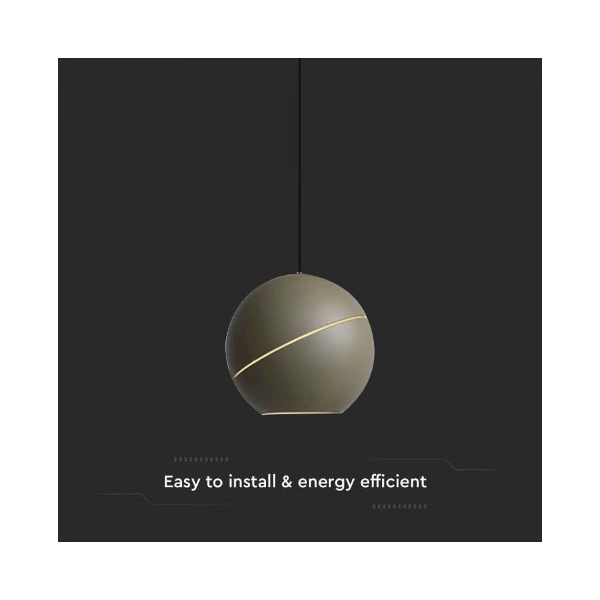 LED Chandelier on a string touch LED/8,5W/230V 3000K grey