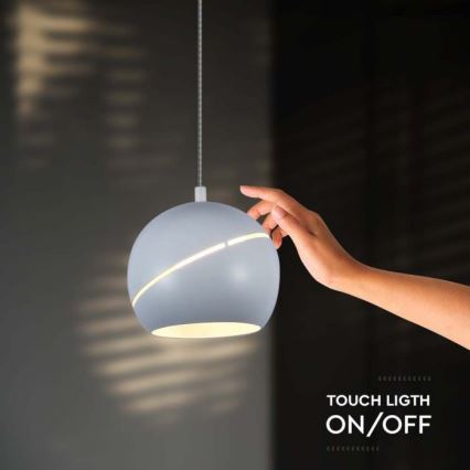 LED Chandelier on a string touch LED/8,5W/230V 3000K white