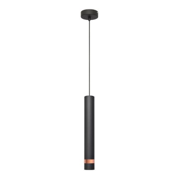 LED Chandelier on a string TUBA 1xGU10/4,8W/230V black/copper
