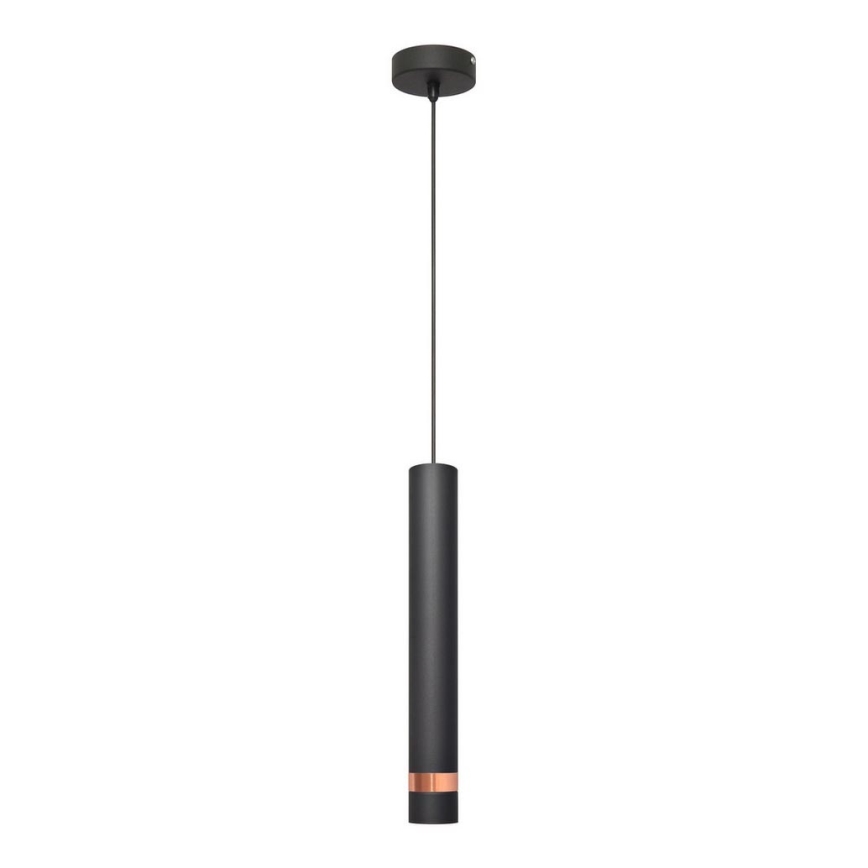 LED Chandelier on a string TUBA 1xGU10/4,8W/230V black/copper