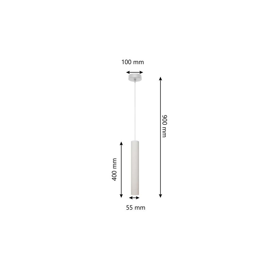 LED Chandelier on a string TUBA 1xGU10/4,8W/230V white