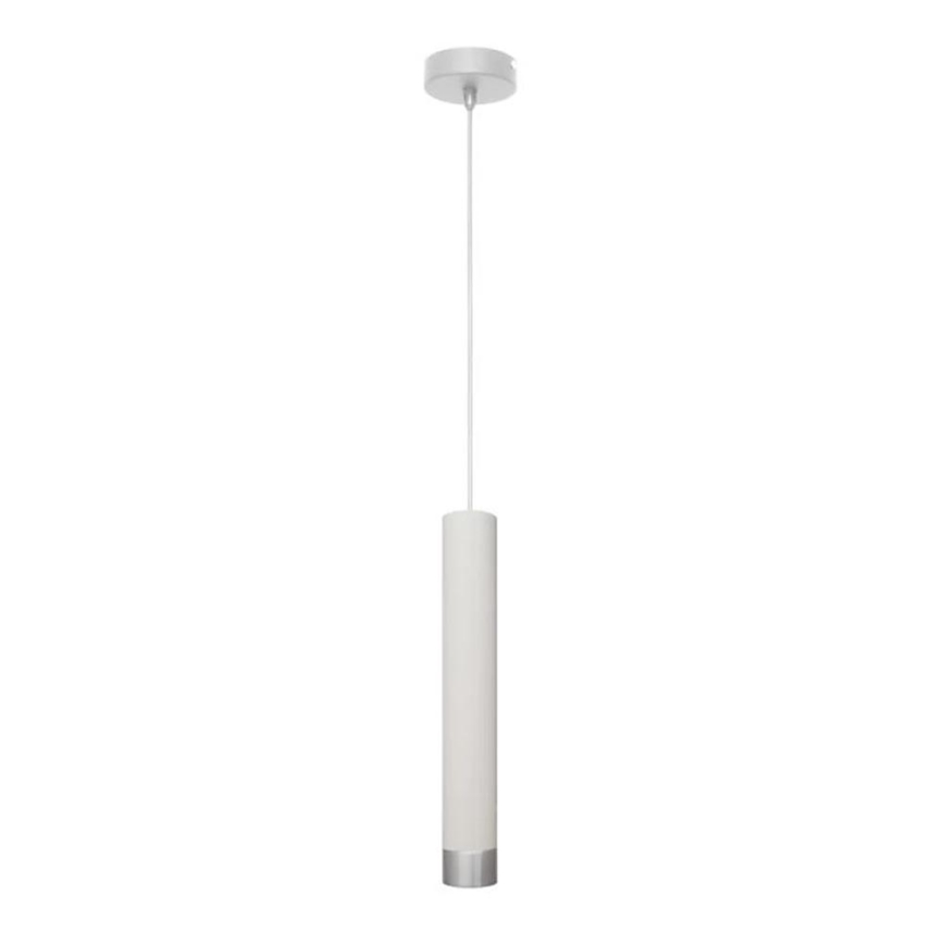 LED Chandelier on a string TUBA 1xGU10/4,8W/230V white/shiny chrome