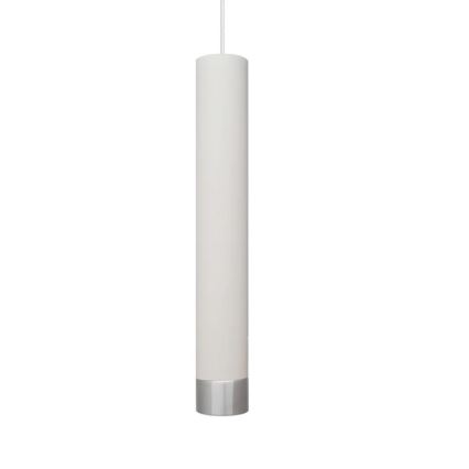 LED Chandelier on a string TUBA 1xGU10/4,8W/230V white/shiny chrome