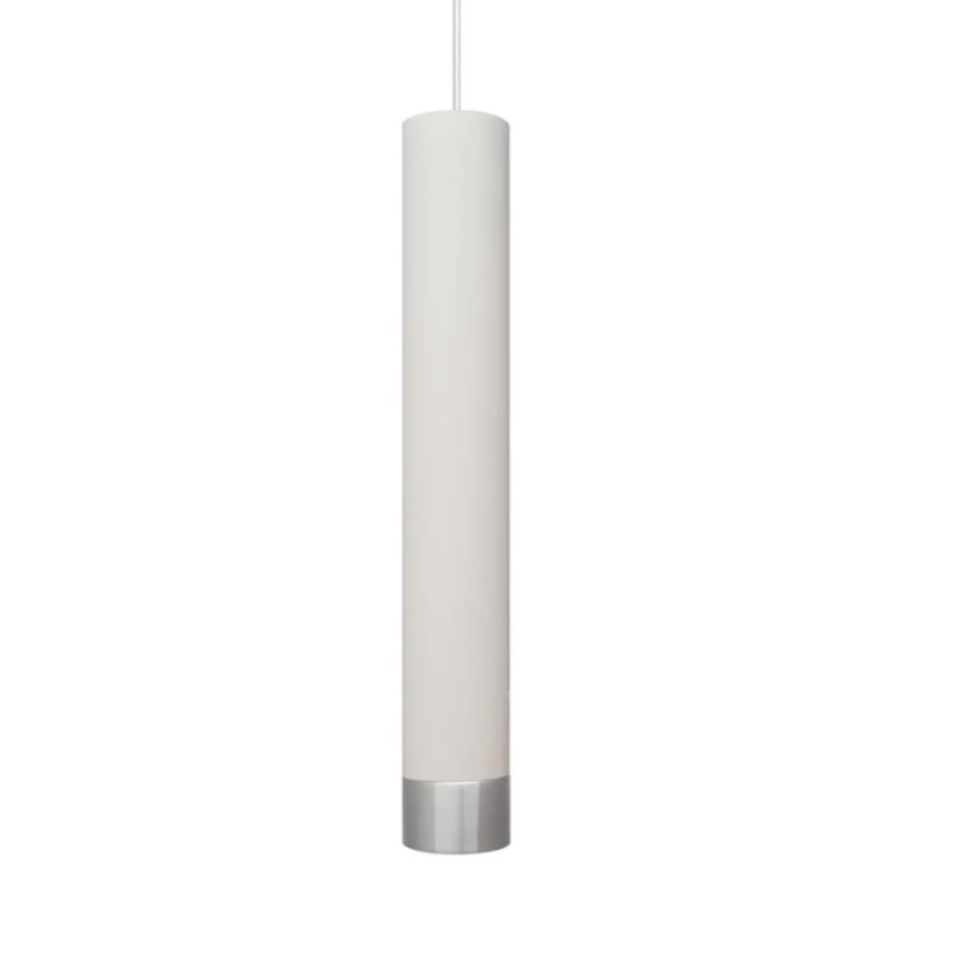 LED Chandelier on a string TUBA 1xGU10/4,8W/230V white/shiny chrome