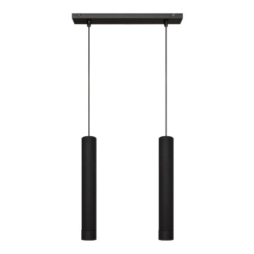 LED Chandelier on a string TUBA 2xGU10/4,8W/230V black