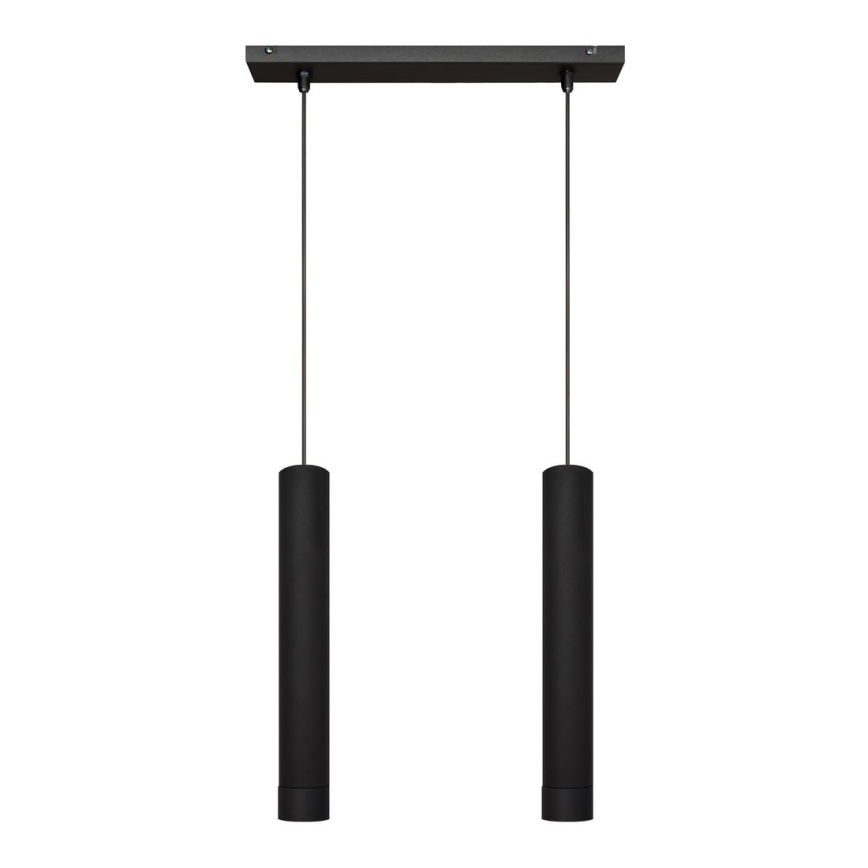 LED Chandelier on a string TUBA 2xGU10/4,8W/230V black