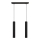 LED Chandelier on a string TUBA 2xGU10/4,8W/230V black