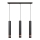 LED Chandelier on a string TUBA 3xGU10/4,8W/230V black/copper