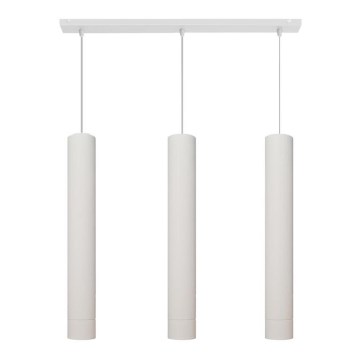 LED Chandelier on a string TUBA 3xGU10/4,8W/230V white